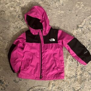 The North Face Fuchsia and Black Hooded Jacket